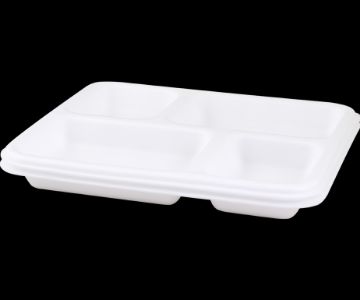 Four Compartment Foam Plate