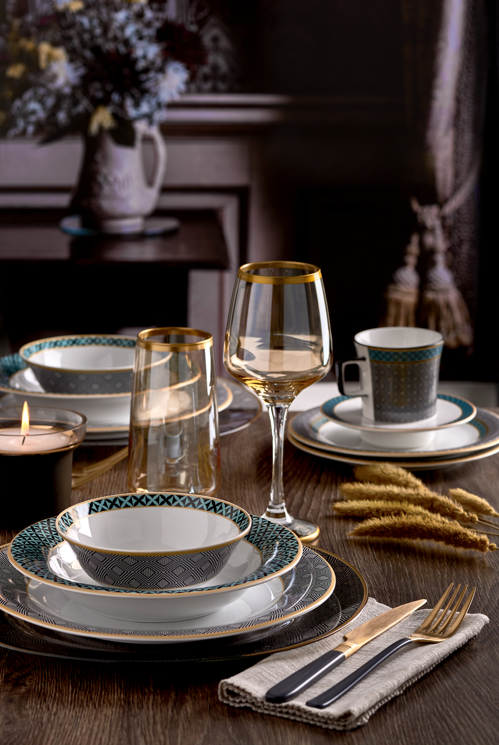 Glass tableware on sale