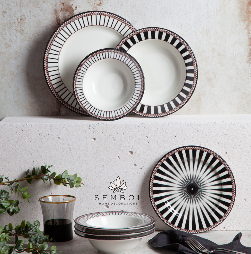 Porcelain Ceramic Earthware sembol home Porcelain Dinner sets