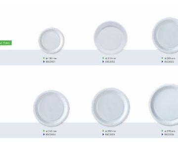 18-21-22,5-24,5-25-27 cm White Round Plates Basic