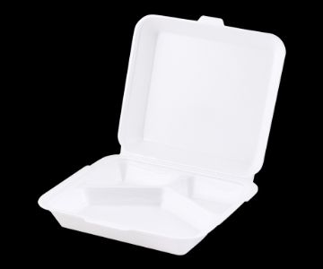 Three Compartment  Covered Plate