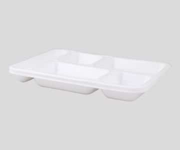 Five Compartment Foam Plate
