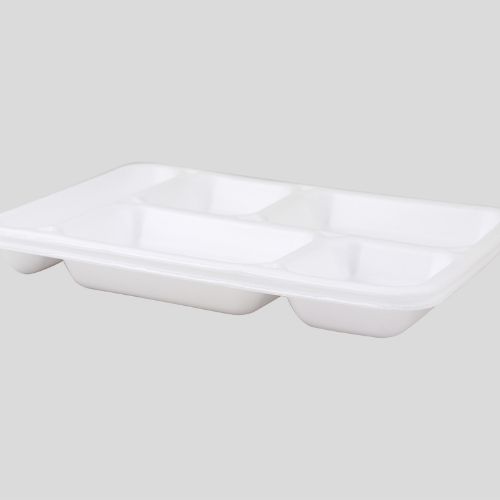 Five Compartment Foam Plate