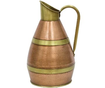 Copper-Brass Hand Crafted Vase Nostalgic Embroidered