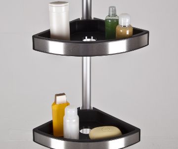 SHOWER CADDY, ALUMINUM TENSION POLE