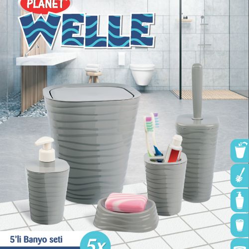 Welle 5 PCS Bathroom Set