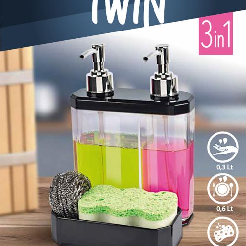 Twin Double Soap Dispenser 