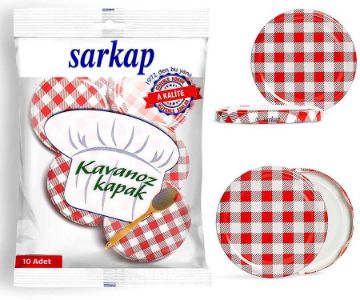 Sarkap 10 Jar Lids with Hygienic Package