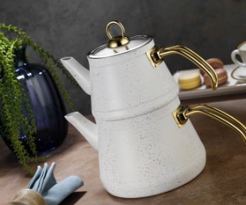 Luxury Non Stick Double Tea Pot