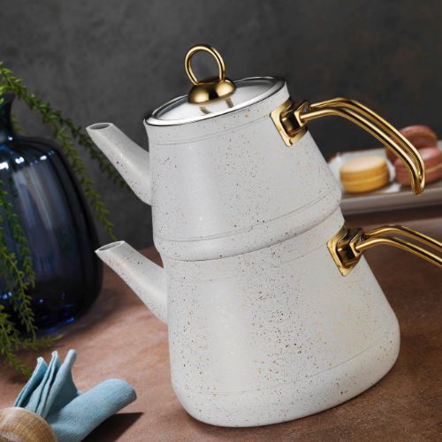 Luxury Non Stick Double Tea Pot