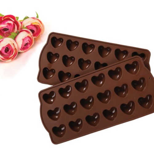 Silicone Heart Shaped Chocolate Mould 