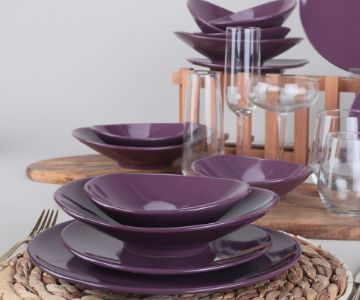 OVAL SERIES SOLID COLOR : SHINNY PURPLE