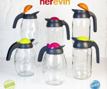 Jugs (Glass, Plastic with various designs)