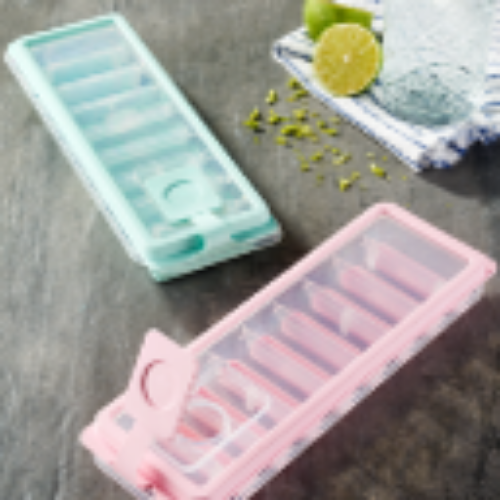Cool & Tight Non-Stick Icecube Tray with Lid Stick Shape   