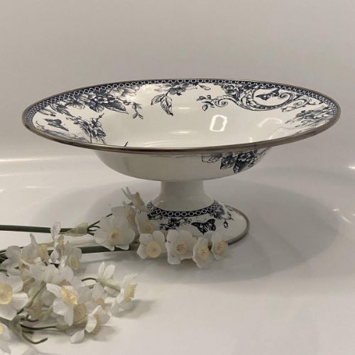 Blue Life Emaye Ayaklı Meyvelik 30 Cm