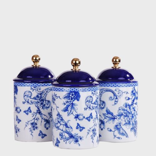 Blue Life Porcelain Spice Set of 3