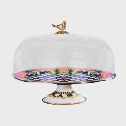Paradise Enamel 30 cm Footed Cake Bell